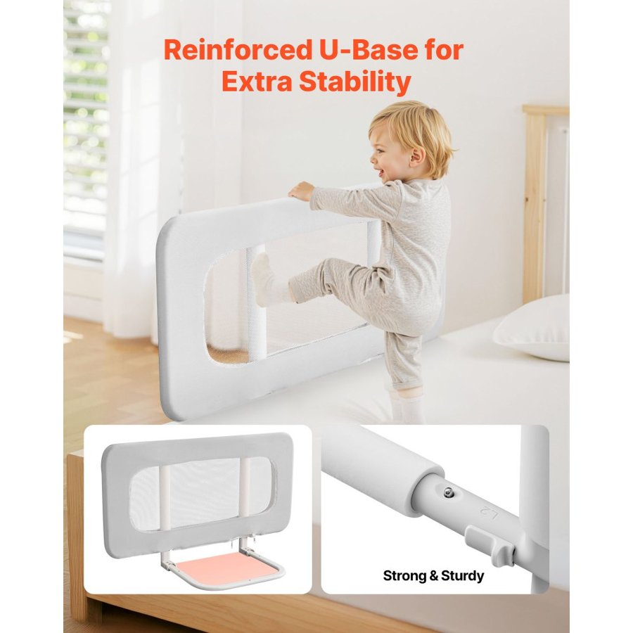 VEVOR Toddler Bed Rail – 31.5 x 26.38 inch, 220 mm