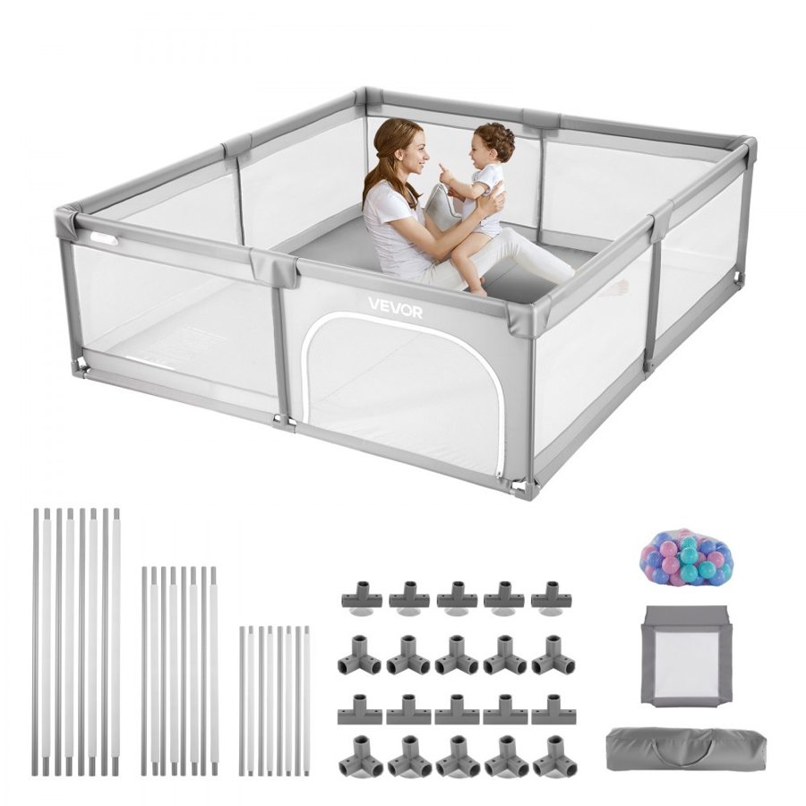 VEVOR Baby Outdoor Playpen – 78.7" x 58.7", 50 Balls