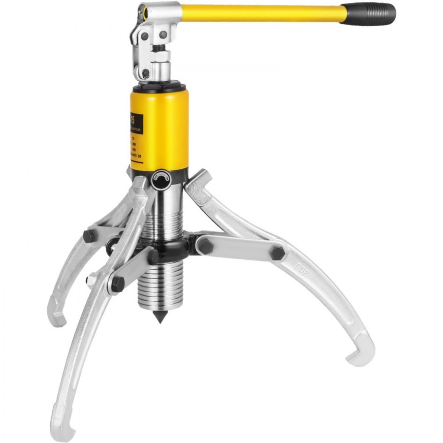 VEVOR 15 Ton Hydraulic Gear Puller Adjustable 3 Jaws Wheel Bearing Pulling Separator 3 in 1 Pump Oil Tube Drawing Machine Wheel Bearing Hub Removal Tool with Case