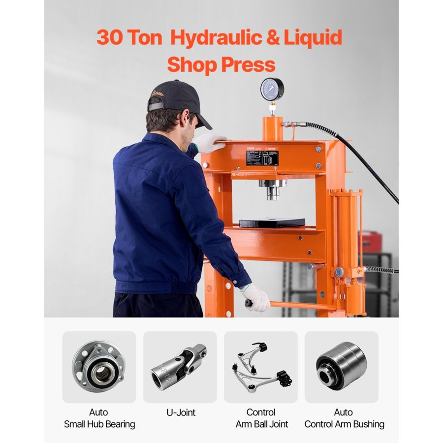 VEVOR 30 Ton Hydraulic Press — Garage and Workshop Use