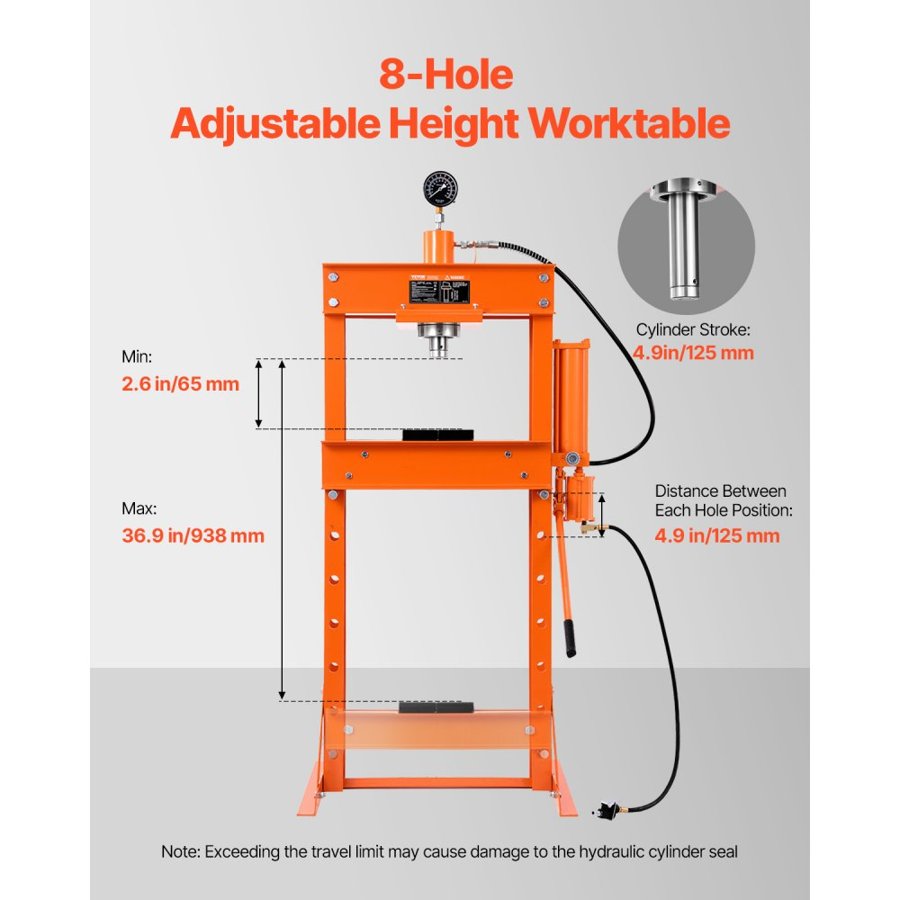 VEVOR 30 Ton Hydraulic Press — Garage and Workshop Use