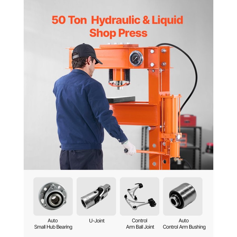 VEVOR Hydraulic Pressing Machine — Pneumatic Assist Pump