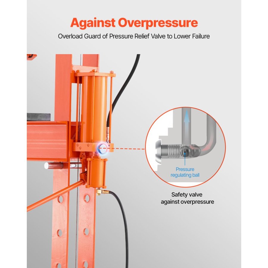 VEVOR Hydraulic Pressing Machine — Pneumatic Assist Pump