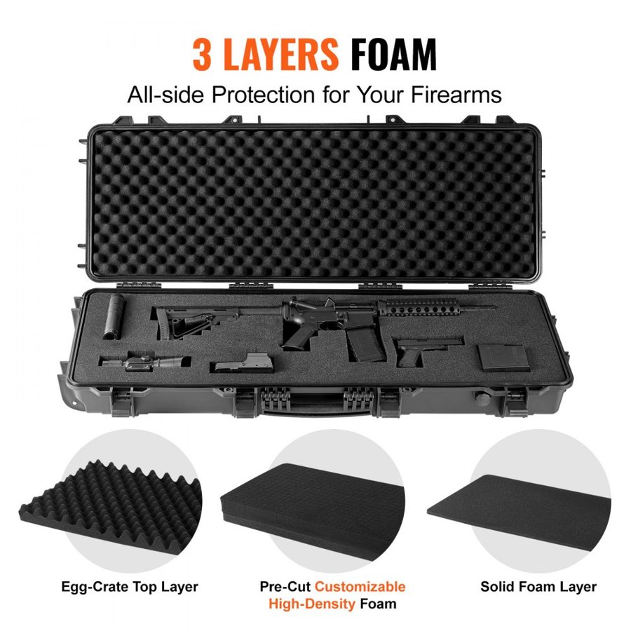 VEVOR Universal Tacical Hard Case — 42 Inch & Waterproof