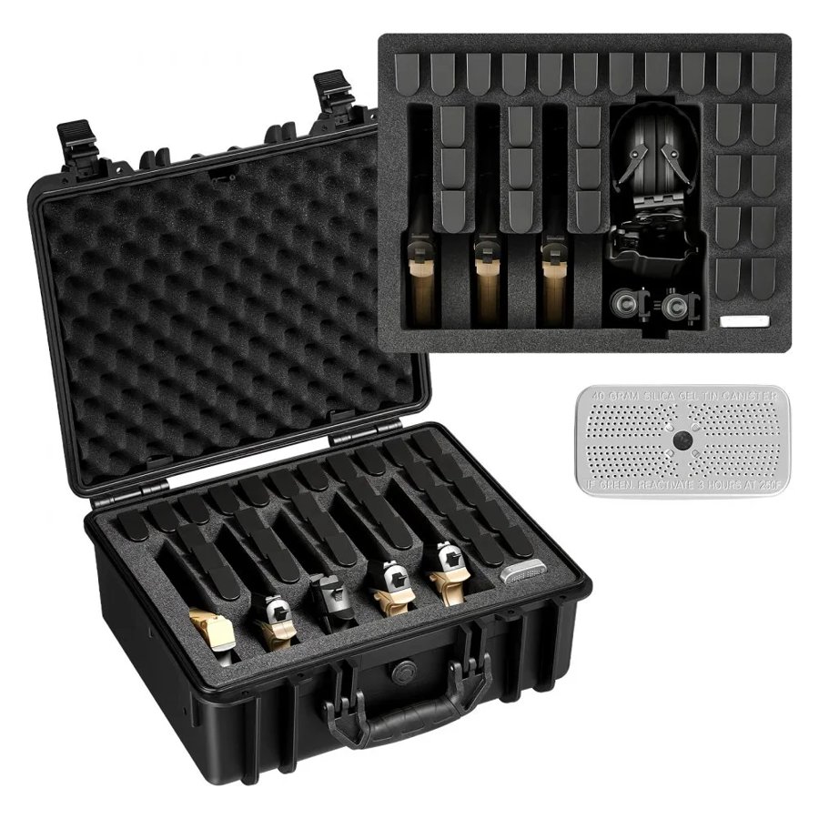 VEVOR Multi Pistol Hard Case – 5 Guns, IP67, TSA Compliant