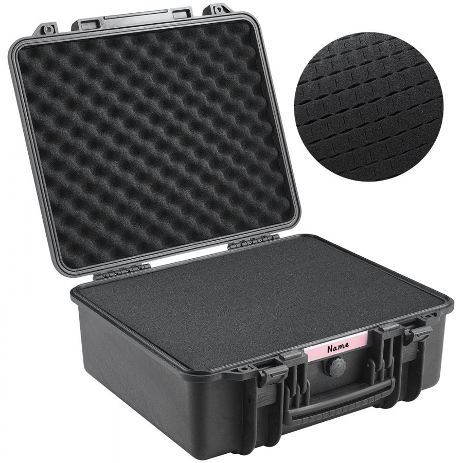 VEVOR 6 Pistol Case – IP67 Waterproof, Foam Compartment