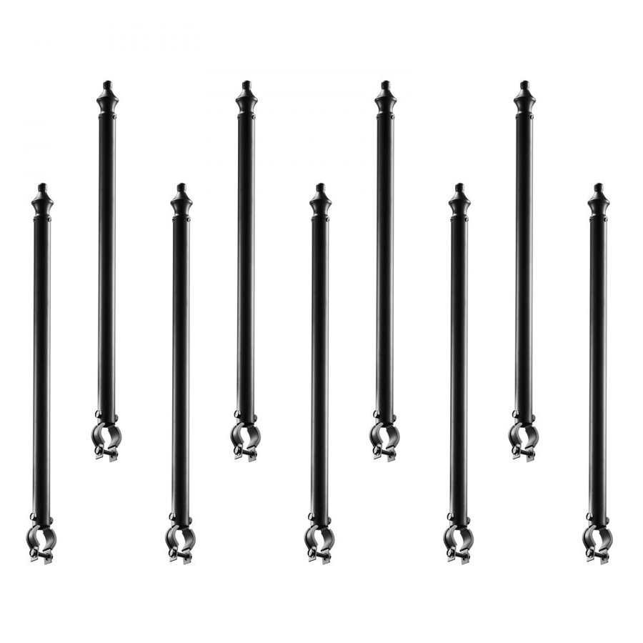 VEVOR Chain Link Fence Pole Extenders – 27.4", 9-Pack