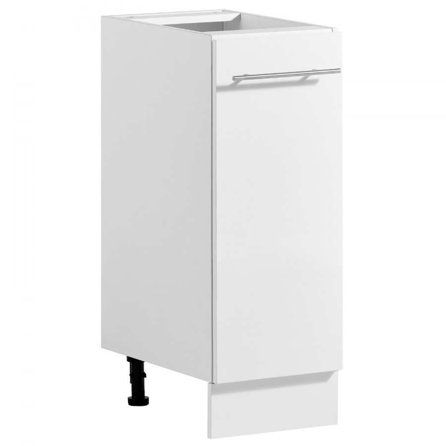 VEVOR White Shaker Base Cabinet Ready to Assemble 30cmW Unassembled Cabinet, 300x475x815 mm(W x D x H), with 1 Drawer, Soft-Close Hardware, Fine Edge Banding, for Home, Office, and Laundry Room