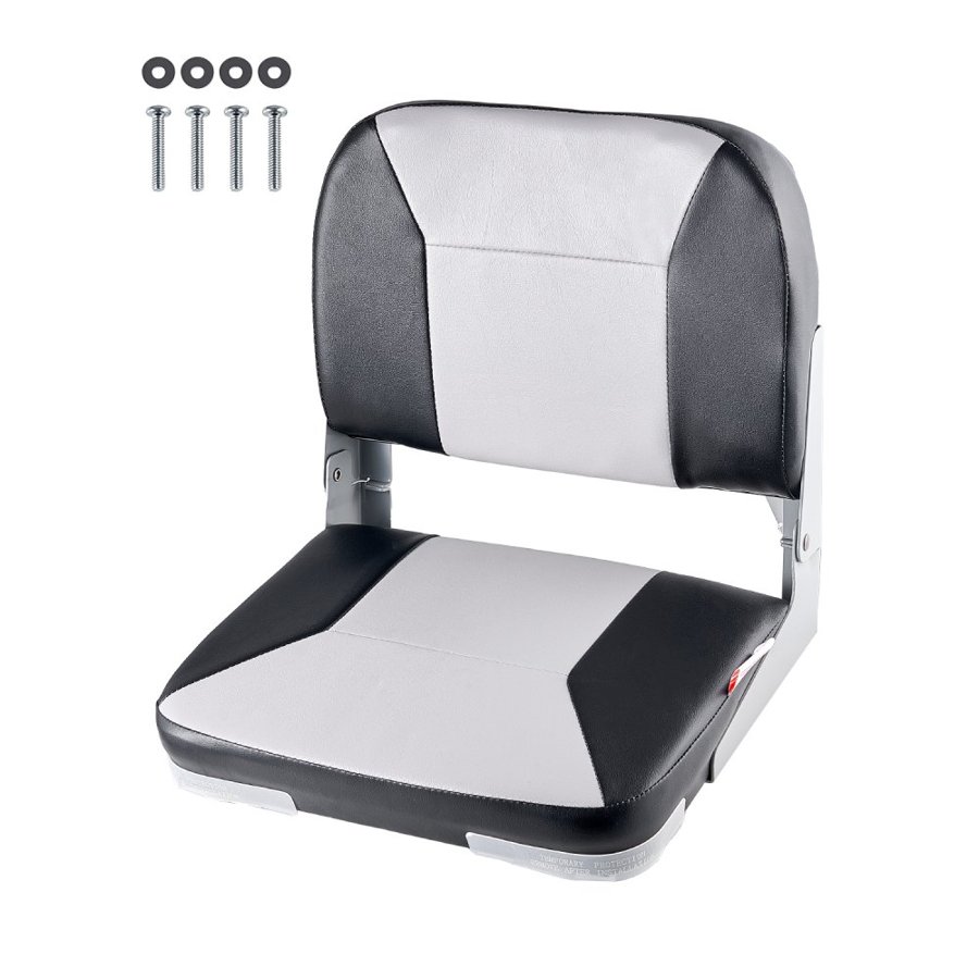 VEVOR Folding Boat Seat – 5.1" x 5.1" Bolt Hole Installation