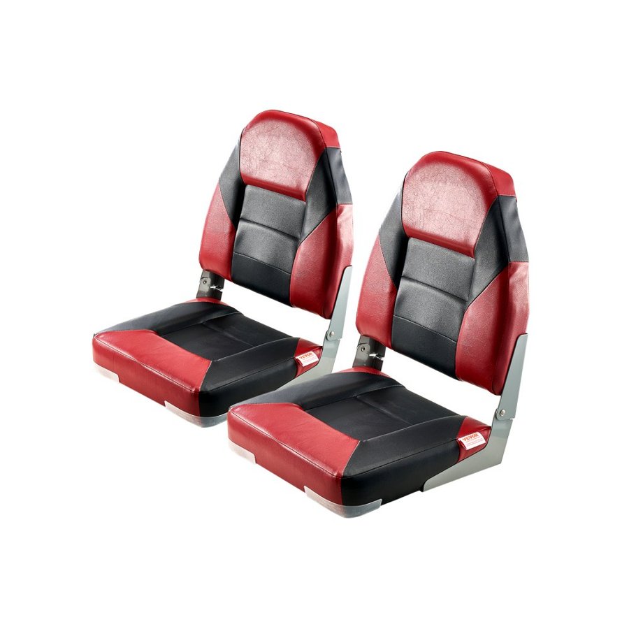 VEVOR Boat Seats High Back – Foldable, 5.3 In, Bolt Pattern