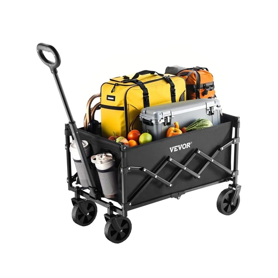 VEVOR 225lb Collapsible Folding Wagon Cart With Wheels