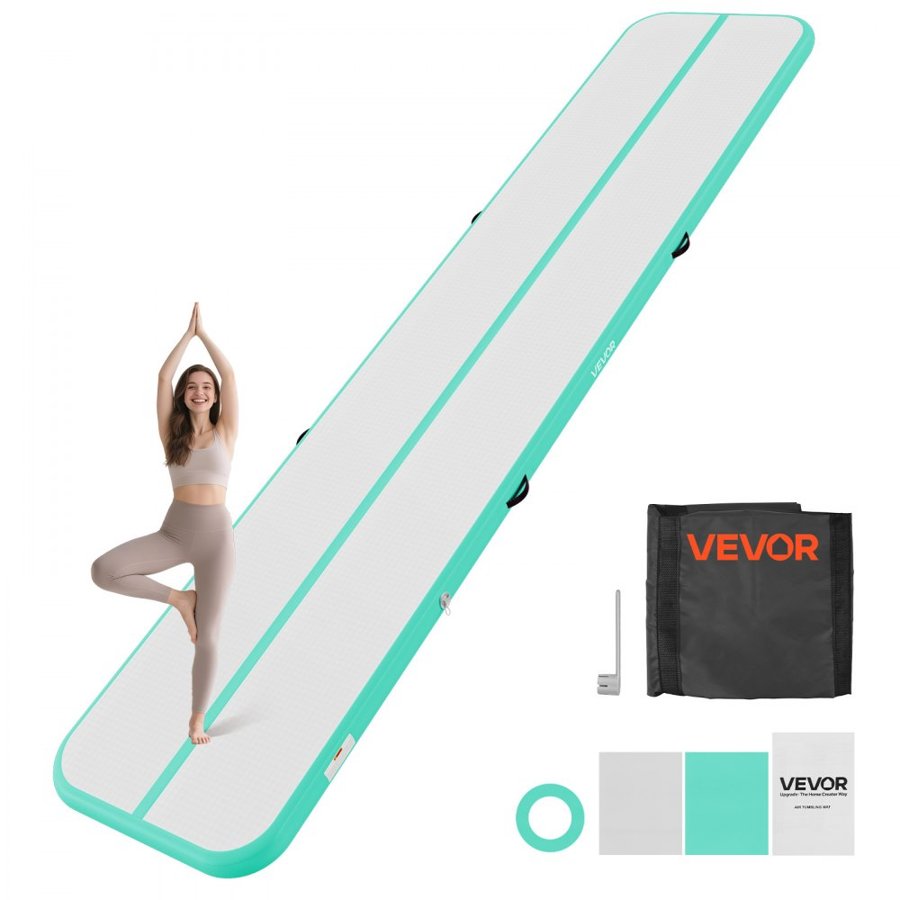 VEVOR Inflatable Air Gymnastics Mat – 5m x 1m, 10cm Thick