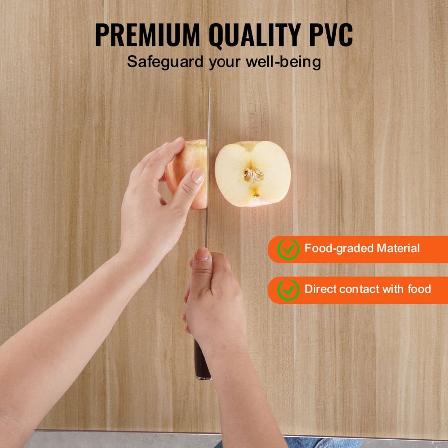 VEVOR Plastic Table Cover Protector – 24x48 in, 1.5 mm PVC