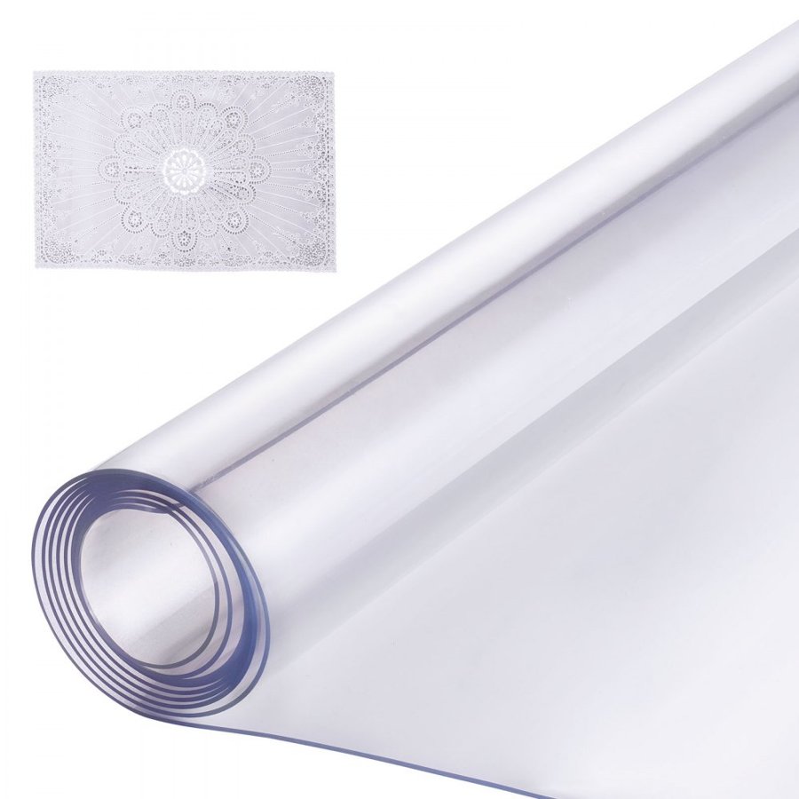 VEVOR Thick Clear Table Protector - 24x96 Inch, 1.5 mm PVC