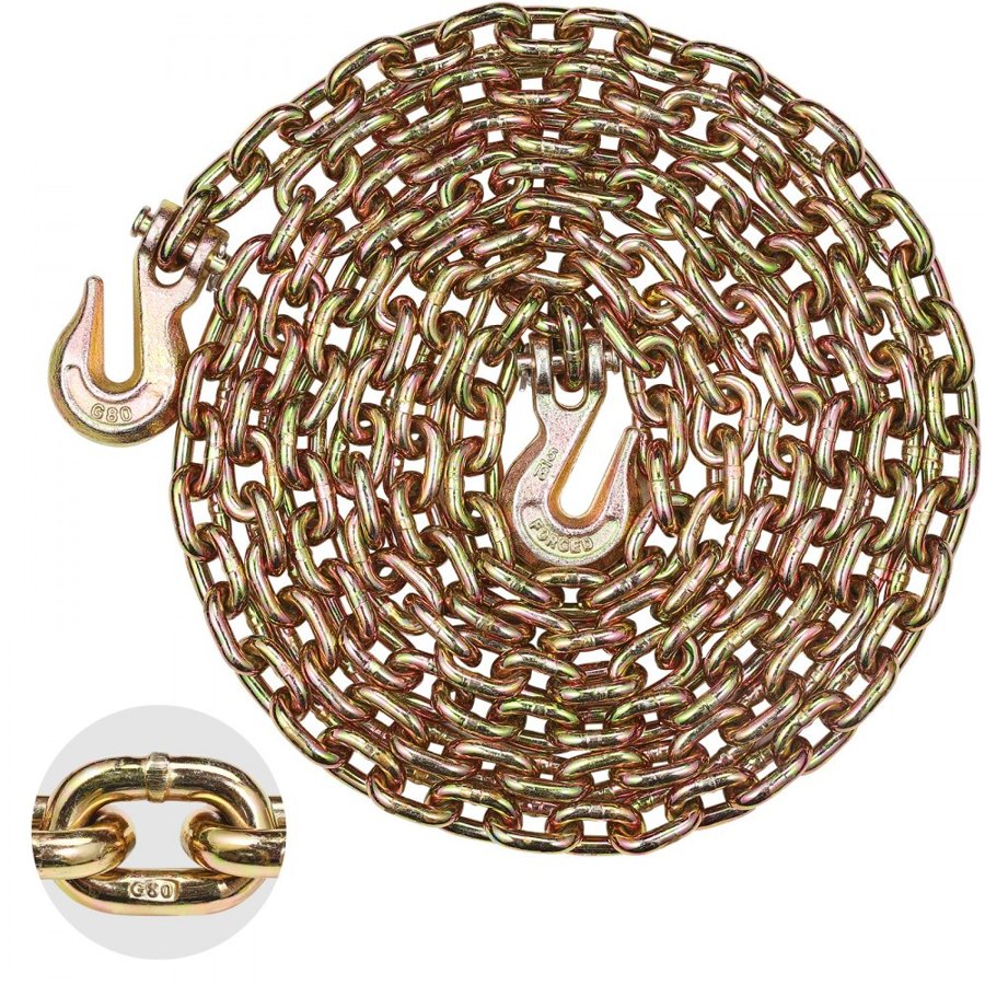 VEVOR Cargo Chains – 14.2 Ft, 5/16 Inch, 4900 LBS, G80
