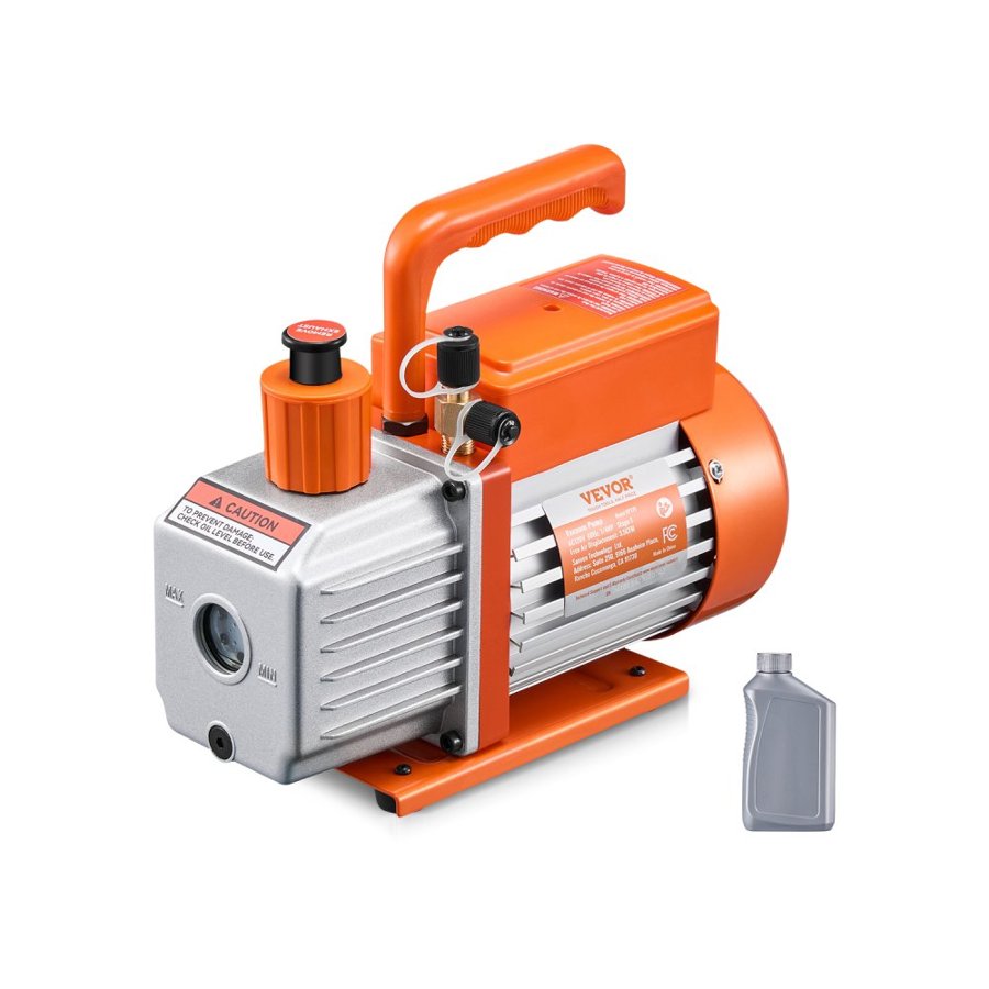 VEVOR Single Stage Vacuum Pump – 3.5 CFM, VP125 Auto AC