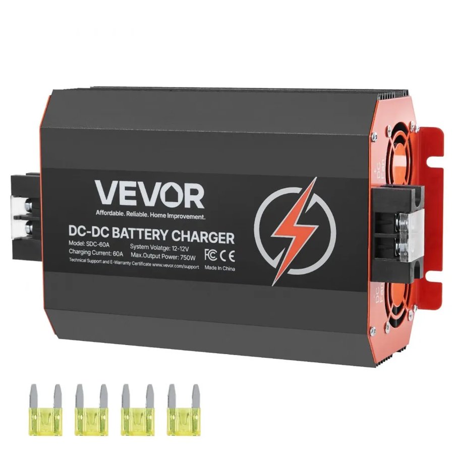 VEVOR 12V 60A DC To DC Battery Charger - 750W Onboard