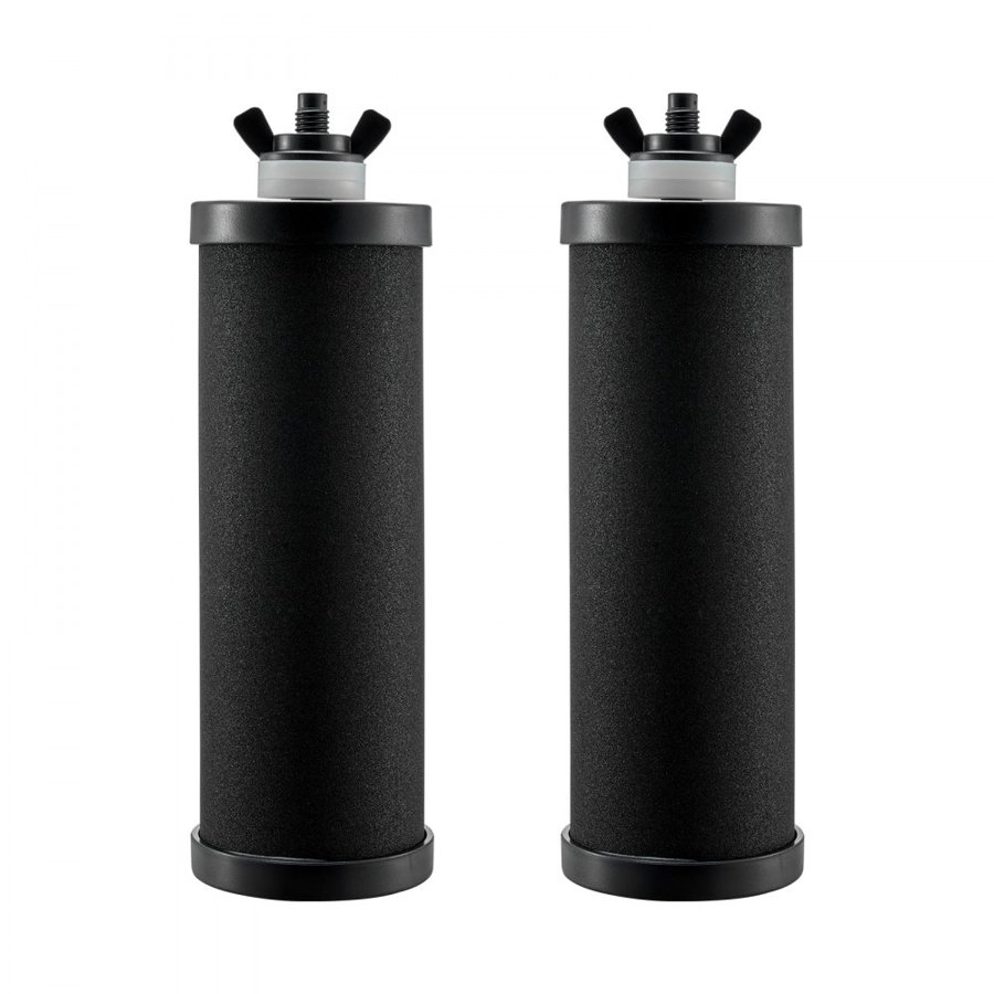 VEVOR Water Filters Replacement, Purification Elements, Activated Carbon Replacement Filters, Easy to Replace Water Filter, Gravity Water Filter System, Compatible with Most Brands, Pack of 2, Black