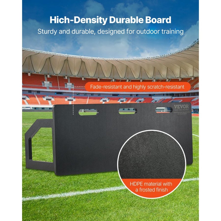 VEVOR Soccer Rebounder Board, 101.6 x 40.6 cm Portable Soccer Wall with 2 Angles Rebound, Foldable HDPE Kickback Rebound Board, Soccer Training Equipment for Kids and Adults, Passing & Shooting Practice