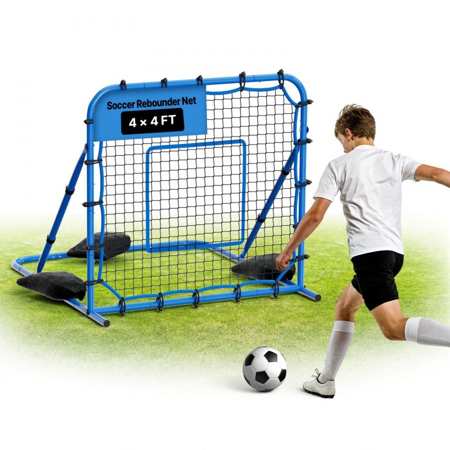 VEVOR Soccer Rebounder Net – Iron Frame, 1080x1090 mm