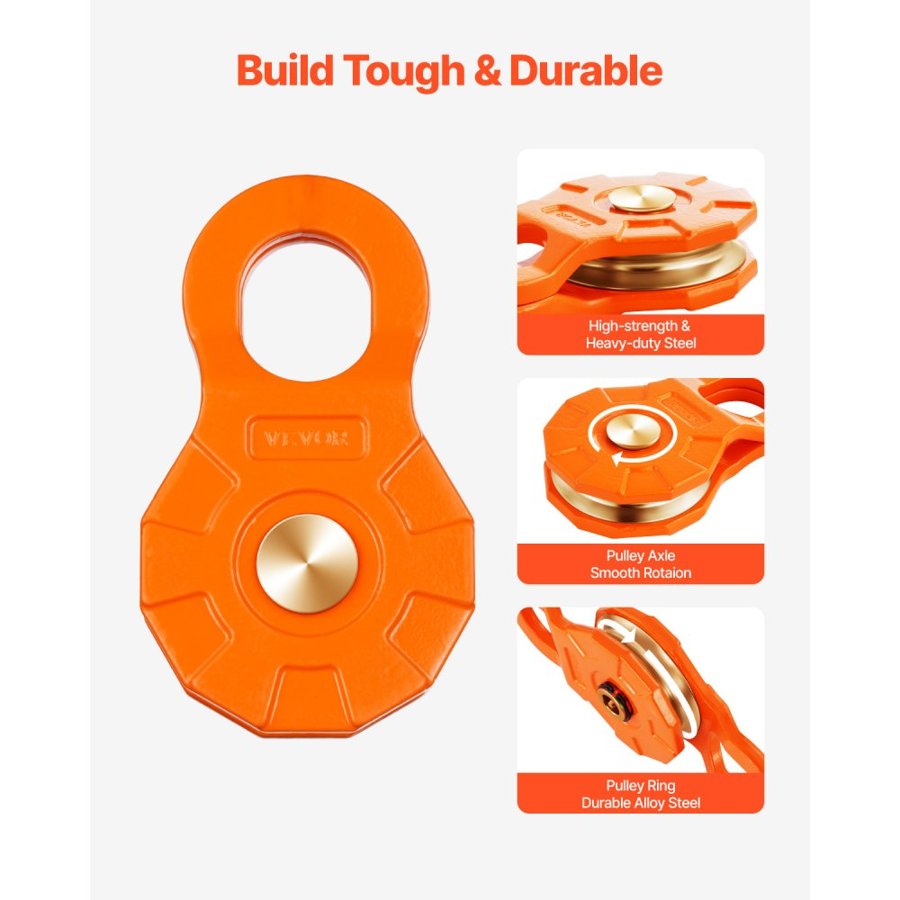 VEVOR Pulley System for Winch – 30T, 66,000 lbs Strength