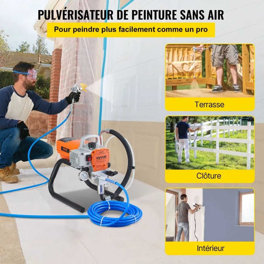 VEVOR Airless Paint Sprayer—1800W High-Pressure Machine