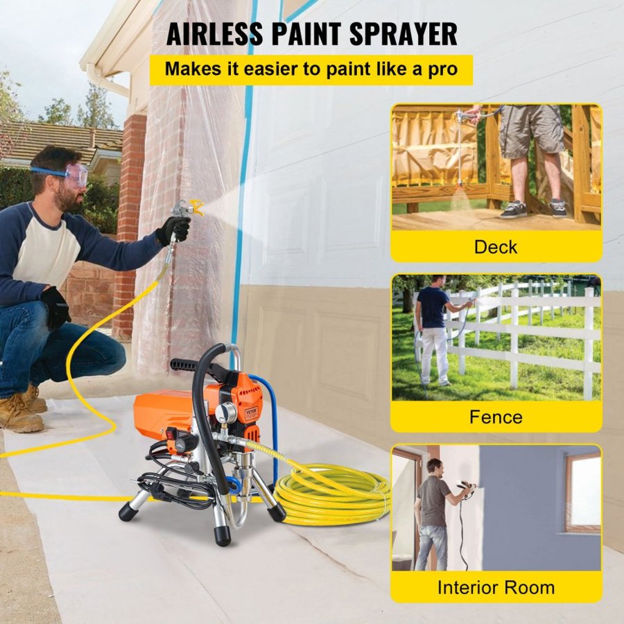 VEVOR Heavy Duty Airless Paint Sprayer – 2000W, 3000PSI