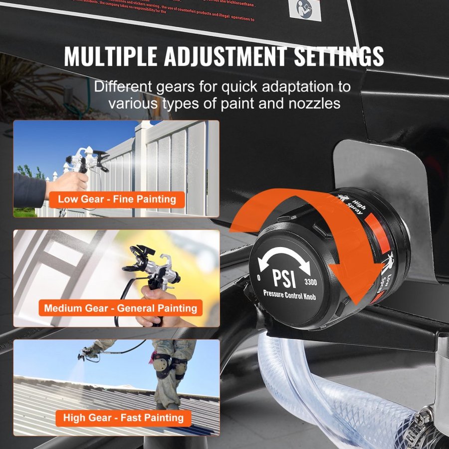 VEVOR Electric Stationary Airless Paint Sprayer – 3000 PSI