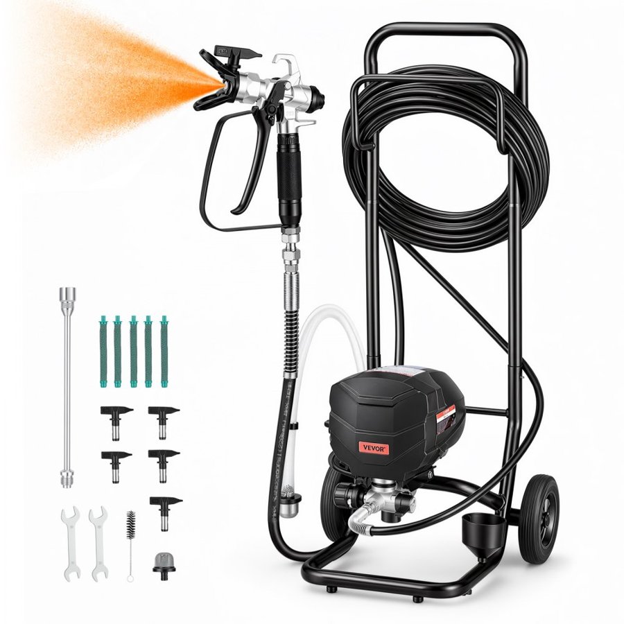 VEVOR Stand Airless Paint Sprayer – 650W, 3000PSI, 5× Faster