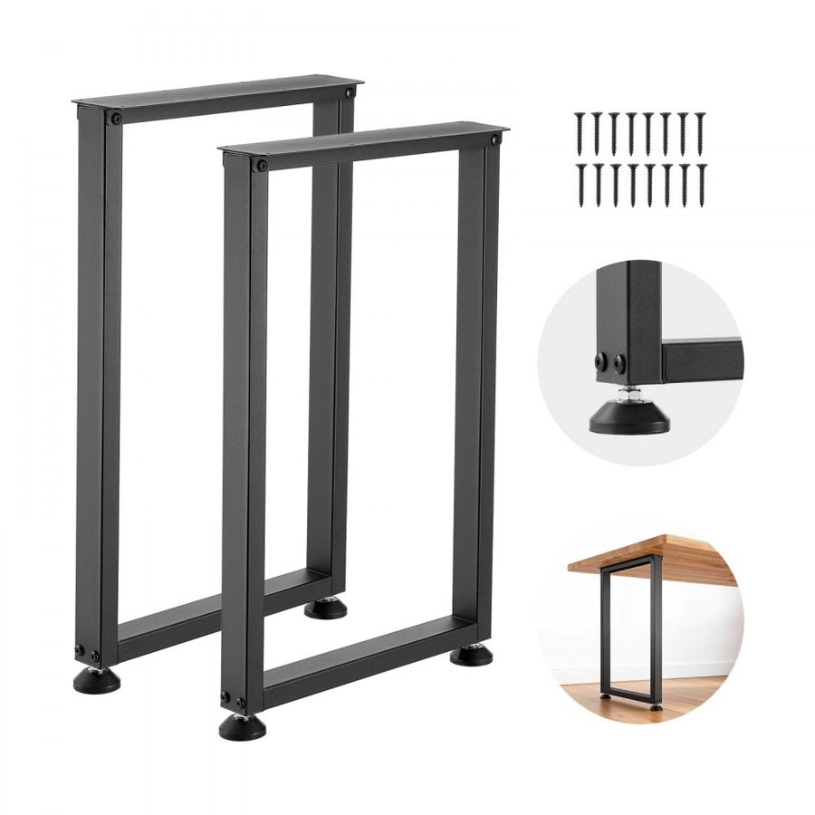 VEVOR Adjustable Metal Desk Legs – 2204 lbs, 29.1"H Set of 2