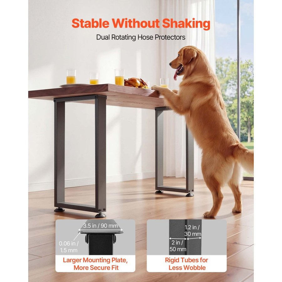 VEVOR Adjustable Metal Desk Legs – 2204 lbs, 29.1"H Set of 2