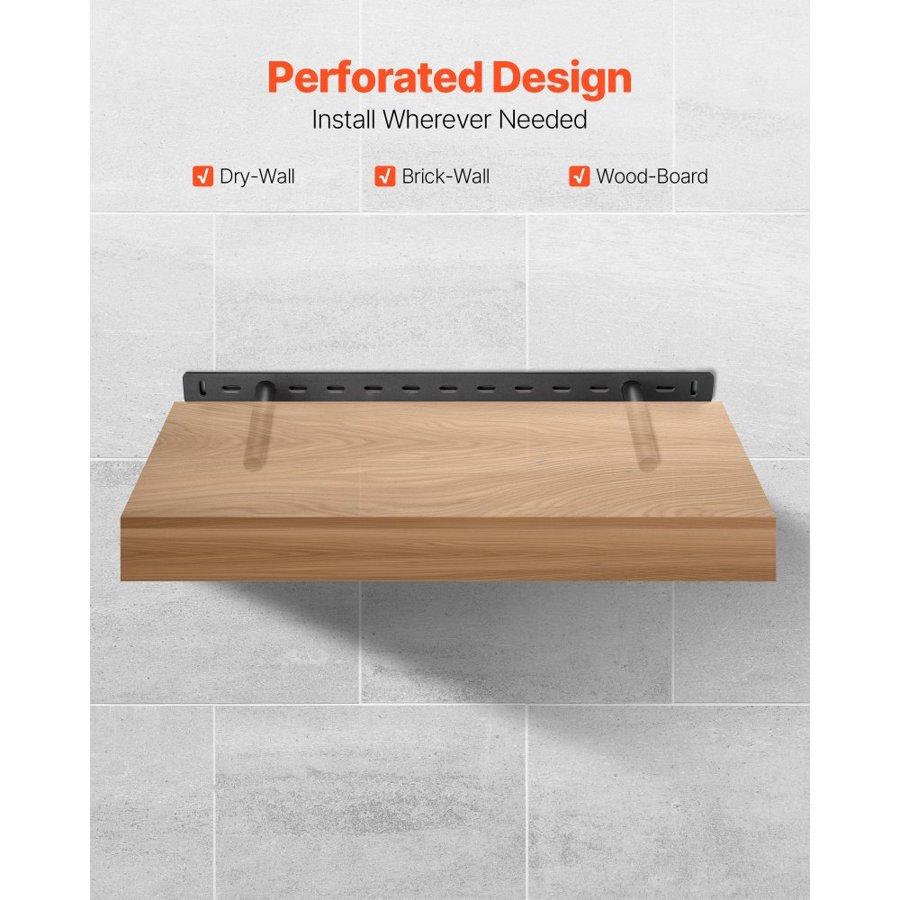 VEVOR Floating Shelf Concealed Brackets - 22 Inch,150 Lbs