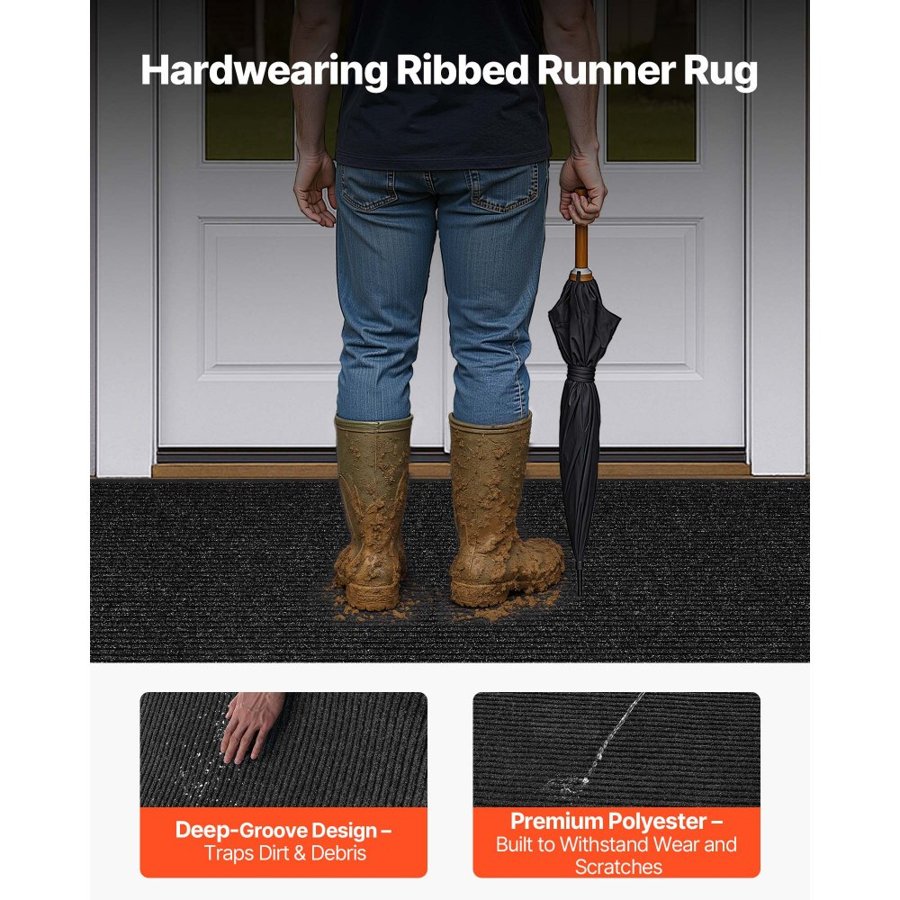 VEVOR Outdoor Front Door Mats –  8 x 4 ft , 14℉–122℉