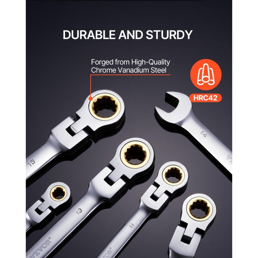 VEVOR adjustable wrench set​​ — Flexible Ratcheting Tools