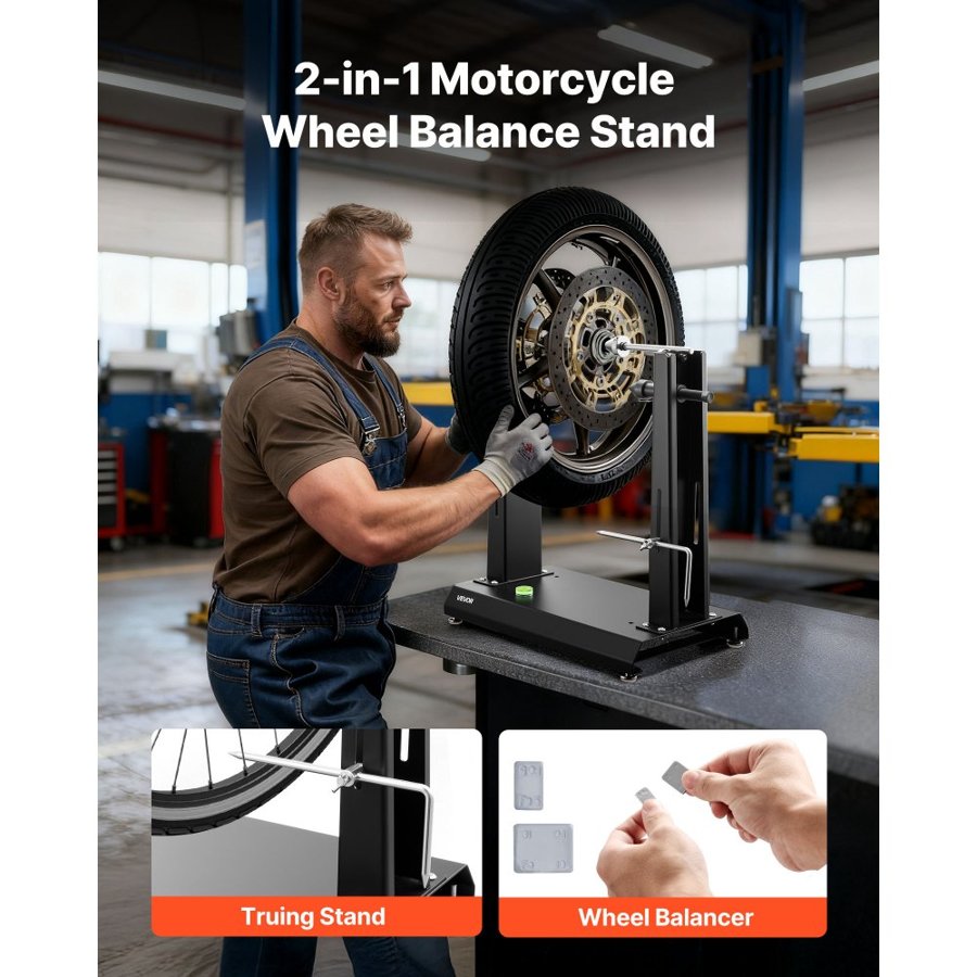 VEVOR Motorcycle Wheel Balancer – 35 Inch, 88.2 LBS, 5g, 10g