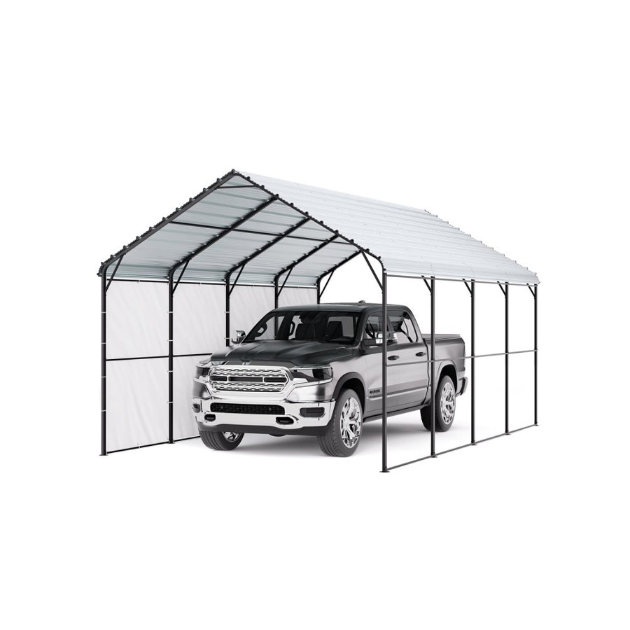 VEVOR 12x20 Metal Carport – 35lb/ft² Capacity, 2" Steel Pipe