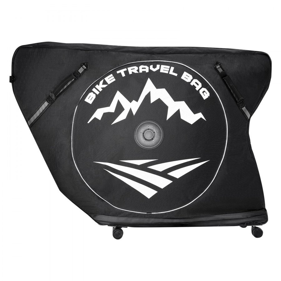 VEVOR Triathlon Bike Travel Bag, Transport Bicycle Storage Carry Bag with TSA Lock & Dual Zipper, Triathlon Bicycle Case Max. Wheelbase 106 cm for Travel, Outdoor Use, Train Airplane Subway Transport