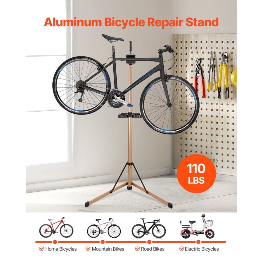 VEVOR Bicycle Repair Stand Bike — 110 lb Adjustable Height