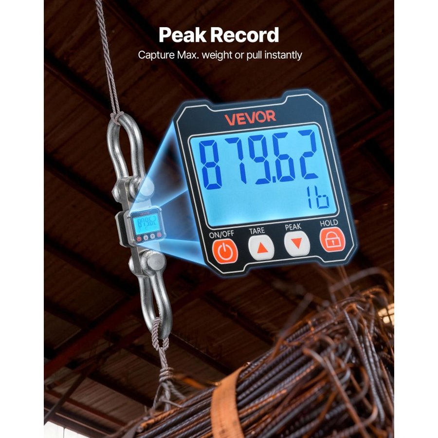 VEVOR Digital Crane Scale – 22000 lbs/10T, Remote Control