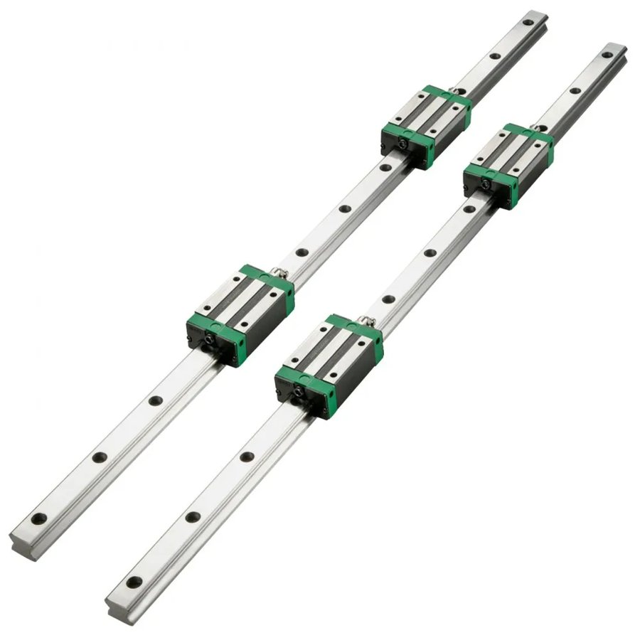 VEVOR 3PCS Linear Rail 2-167.6 cm(0.78-66 Inch), Linear Bearings and Rails with 4PCS HSR20 Bearing Block, Linear Motion Slide Rails plus for DIY CNC Routers Lathes Mills, Linear Slide Kit fit X Y Z Axis
