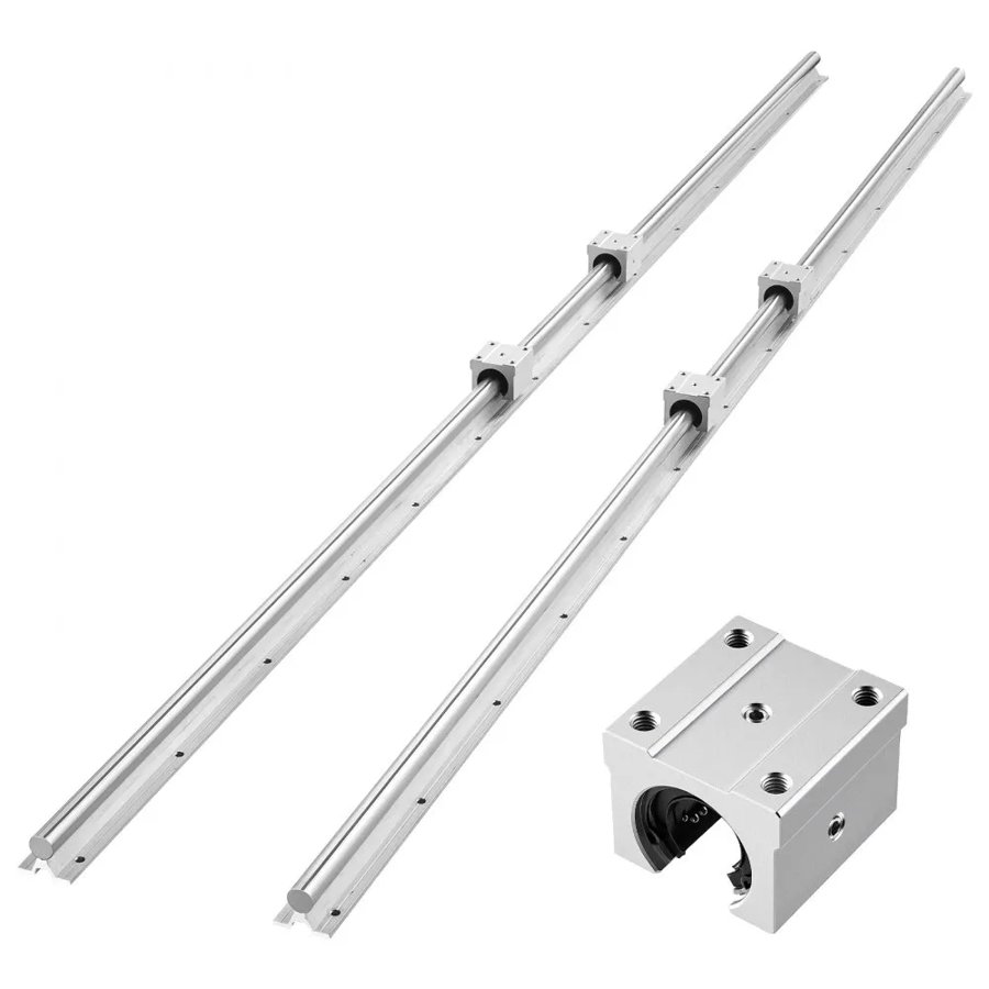 VEVOR Linear Motion Guide Rails – SBR20, 2×2000mm, 4 Blocks