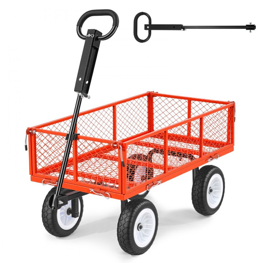 VEVOR Garden Utility Wagon – 900 LBS, 10" Tires, ATV Ready