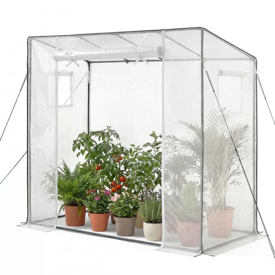 VEVOR Portable Walk In Greenhouse – 140 g/m² PE, Q195 Steel
