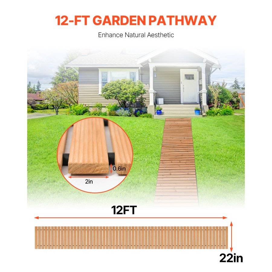 VEVOR Roll Out Path - 12 Ft × 22 In, 144 Inches Wide