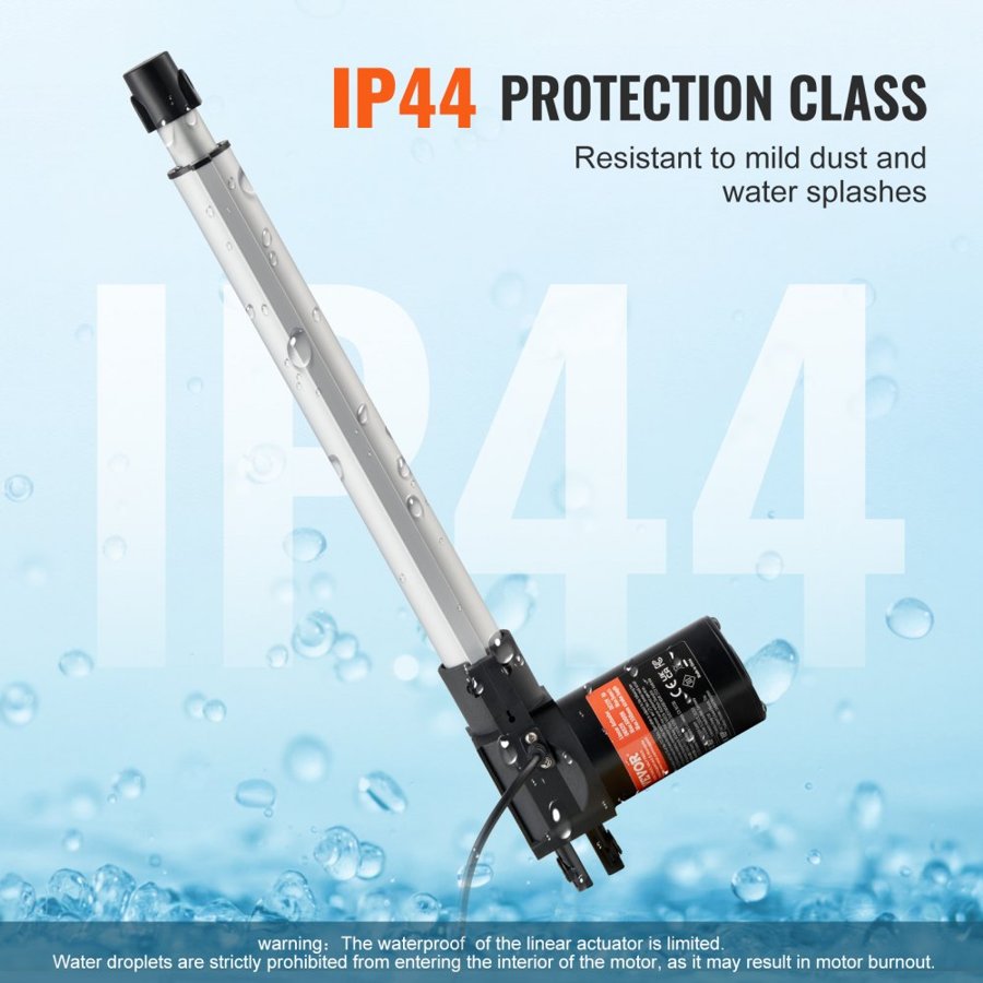 VEVOR Linear Actuator 12V 300 mm Heavy Duty 6000N 5mm/s IP44 Protection