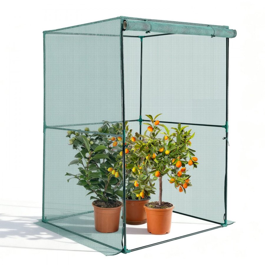 VEVOR Tall Crop Cage – Zippered Door, 3.9×3.9×5.9 ft