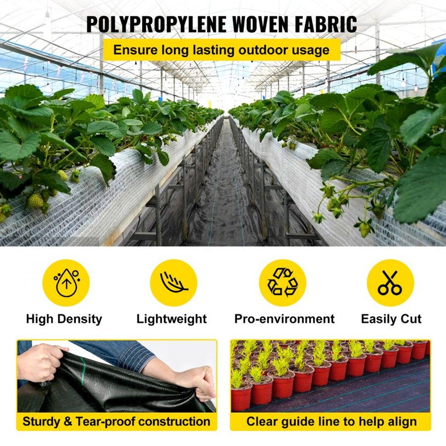 VEVOR Weed Control Fabric | Heavy-Duty Ground Cover