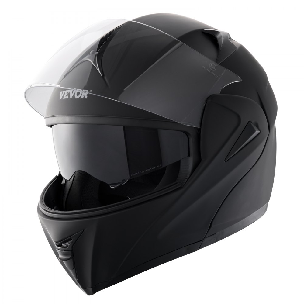 VEVOR Motorcycle Helmet, Unmasked, Smart Street ABS & High Density Helmet with Bluetooth Communications & Interchangeable Lens, DOT Approved Comfortable Motocross Helmet, Fit for Youth & Adults