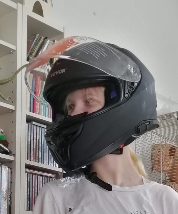 VEVOR Motorcycle Helmet, Full Face, Smart Street ABS & High Density Helmet with Bluetooth Slot & Interchangeable Lens, DOT Approved Comfortable Motocross Helmet, Fit for Youth & Adults