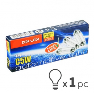 ZOLLEX spuldze 12V 5W SV 8,5 35mm (60012)